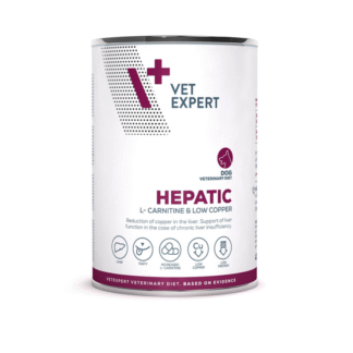 Ветеринарная диета Vet Expert HEPATIC DOG 400 г влажный корм для собак с печеночной недостаточностью