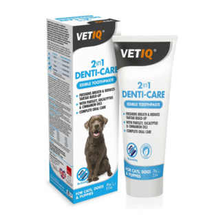 Зубная паста VetIQ 2in1 DENTI-CARE 70 г для комплексного ухода за полостью рта