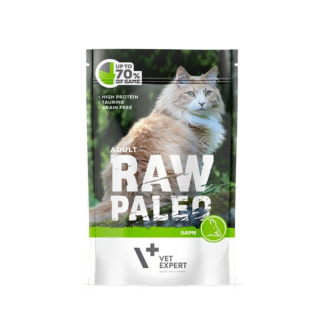 Vet Expert RAW PALEO ADULT CAT GAME 100 г влажный корм с дичью для кошек
