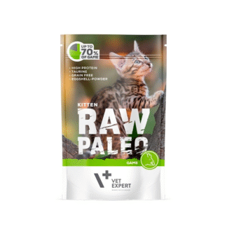 Vet Expert RAW PALEO CAT KITTEN GAME 100 г влажный корм с дичью для котят