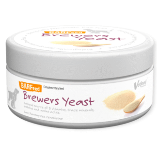 Дрожжи Vetfood BARFeed Brewers Yeast 180 г способствуют пищеварению, улучшают состояние кожи и шерсти.