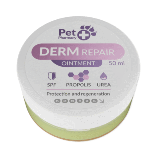 Мазь Vetfood DermRepair 50 мл с УФ-фильтром для носа и ушей домашних животных