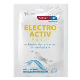 Электролиты Vetfood ELECTROACTIV BALANCE BANANA 20 г для применения в жаркую погоду и при диарее