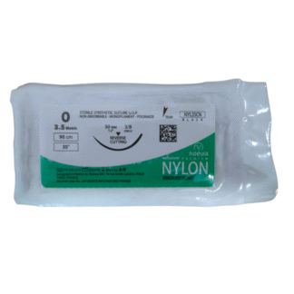 Хирургическая нейлоновая нить Vetfood ToolVet 0 IG3/8 OT Vetsuture