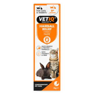 Vetiq HAIRBALL RELIEF 70 г паста против образования комков шерсти для кроликов, кошек и котят