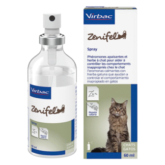 Virbac ZENIFEL SPRAY 60 ML феромоны и экстракт кошачьей мяты с успокаивающим эффектом для кошек