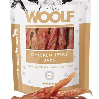 Вяленое куриное мясо Woolf, 100 г кусочков сушеного куриного мяса