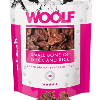 Woolf МАЛЕНЬКАЯ КОСТОЧКА ИЗ УТКИ И РИС 100 Г деликатес с уткой и рисом