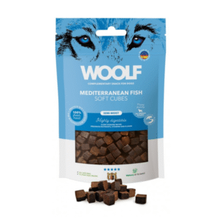Woolf SOFT CUBES MEDITERANEAN FISH 100 г полумягкие средиземноморские рыбные лакомства для собак