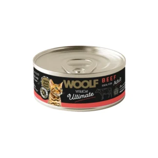 Говяжий паштет Woolf WILD CAT ULTIMATE CAN BEEF PATE 85 г, говяжий паштет для кошек