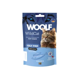 Woolf WILDCAT SNACKS OILY FISH 50 г полумягкие рыбные лакомства для кошек