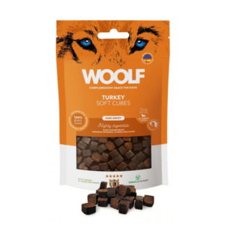 Woolf SOFT CUBES TURKEY MONOPROTEIN 100 г полумягкие лакомства из индейки для собак