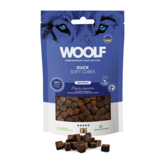 Woolf SOFT CUBES DUCK MONOPROTEIN 100 г полумягкие лакомства для утки для собак