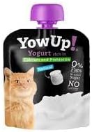 Yogurt per Gatti Yowup, delizioso yogurt fresco per gatti di tutte le etá e taglie, yogurt bianco, senza zuccheri, senza lattosio | 3 Yogurt da 85 grammi l’uno.