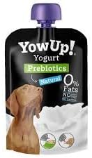 Yogurt per Cani Yowup, delizioso yogurt fresco per cani di tutte le etá e taglie, yogurt bianco, senza zuccheri, senza lattosio | 3 Yogurt da 115 grammi l’uno.