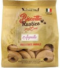 Biscotti per Cani Rustico, biscotti per cani adulti di tutte le taglie, gusto Agnello, senza sale e zuccheri | 2 confezioni da 300 grammi l’una.