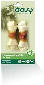 Oasy Snack Per Cani OSSO masticabile con pollo Tg M - OFFERTA - 6 Blister da 56 gr