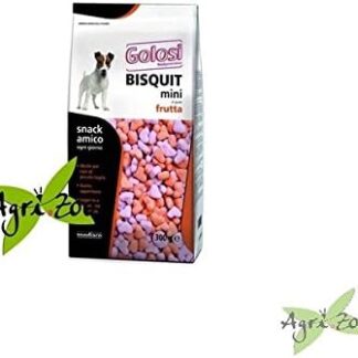 Golosi Biscuit Mini al Gusto Frutta - Confezione da 300 gr per Cani di Piccola Taglia