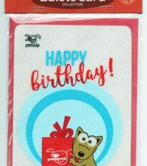 Surrey Feed Biglietto di compleanno commestibile per cani, regalo di compleanno