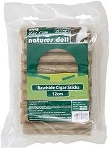 PPI - Bastoncini per sigari in pelle grezza, 12 cm, 30 pezzi, SNG, 750 g