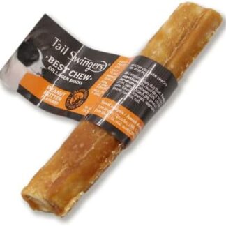 Tailswingers snack per cani al collagene gusto Barbecue-Pollo-Burro d'arachidi (6pz da 13,5cm x 50gr, Pollo)