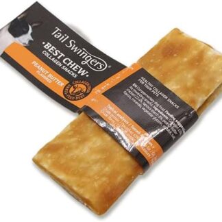 Tailswingers snack per cani al collagene gusto Barbecue-Pollo-Burro d'arachidi (6 pz da (13.5cm 35gr*2pcs), Burro d'arachidi)