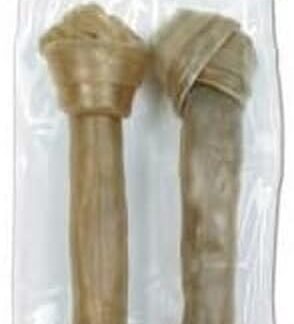 ARQUIVET Osso annodato in pelle bovina - 20 cm - Confezione da 2 unità - Ossa per cani - Snack per cani