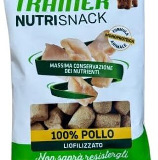 Snack cane natural trainer 100% POLLO | 6 confezioni da 20 grammi l'una. Alimento adatto per cani cuccioli e adulti di tutte le taglie.