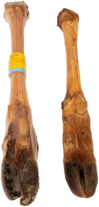 Boomy - Snack naturali per cani - Snack da masticare - Osso di cervo con pelliccia - 1 pezzo