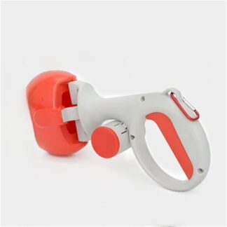 HBHUBO Pala Raccolta Letame Piccola Toilette per Animali Domestici, Facile da spalare feci scaricatore Pala Pala Pulizia Cortile Strumento di Raccolta all'aperto,Rosso,S