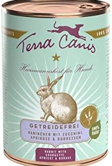 Terra Canis Natural Pâté Senza Cereali per Cani con Coniglio da 400 g di Scatola