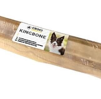 Croci King Bone - Osso per cani sfuso, Snack premio masticativo per cani in pelle bovina naturale, dental stick per la pulizia dei denti, 13 cm - 60 g