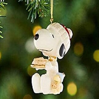 Lenox Peanuts Dog Treats Snoopy and Woodstock Figurine Ornament New in box