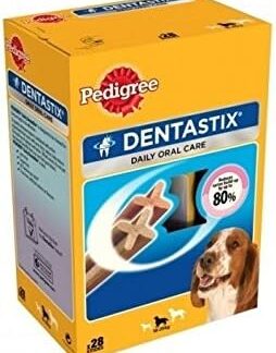 Pedigree DentaStix Medium - Snack per l'igiene orale per cani di taglia media (28)