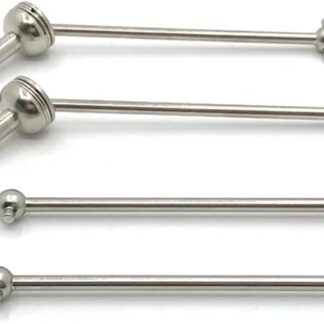 IJOSADON Metallo Upgrade Drive Dog Bone per Anteriore e Posteriore Compatibile con 1/14 144010 144001 144002 e 1/12 124016 124017 124018 124019 Parti di Automobili RC