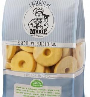 Biscotti di Marie, Biscotti Vegetali per Cani alla Vaniglia, 400g, Biologici, Senza Sale e Lieviti