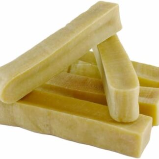 ARTISAN GIFT CO Osso da Masticare di Formaggio per Cani e Cuccioli 100% Naturali - peso minimo Confezione 325gr. (M - 5 unità Raccomandato per i cani 12 a 18 kg.)