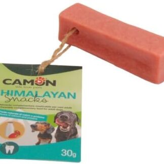 Camon Barretta al latte aromatizzata alla fragola Himalayan Snack Latte di Yak Dental Snack per Cani di tutte le Taglie - 1 Barretta 65g