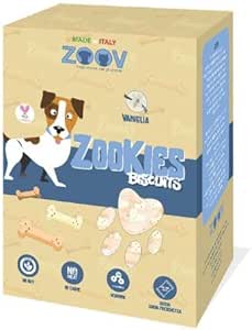 Biscotti secchi per cani al gusto vaniglia a forma di osso 300g