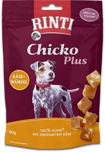 RINTI Extra Chicko Plus - Cubo da formaggio con pollo per cani, 1 x 80 g
