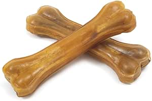 Osso in pelle bovina 180g - confezione da 2 pezzi per cani taglia media e grande