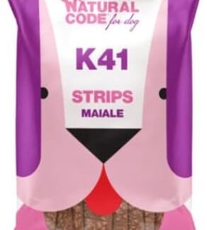 Natural Code Per Cane Cani Dog Snack Strips Maiale. 3 BUSTE DA 180g CADAUNO