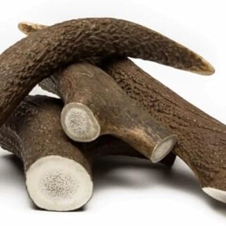 Corno di Cervo Naturale per Cani, Osso da Masticare 100% Naturale, Varie Dimensioni per Tutti i Tipi di Cani (TAGLIA L (150-220 G))