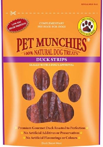 Animali Munchies 100% bande di anatra naturale 100 g