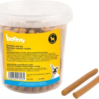 Boomy - Snack per cani - Snack Ricompensa - Involtini di pollo morbidi - 800 g (Pollo)
