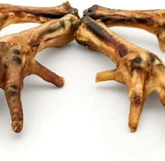 Fit4Pets Massaggiagengive naturali per cani, zampe di pollo, trattamenti dentali duri, ingredienti naturali al 100%, 500 g