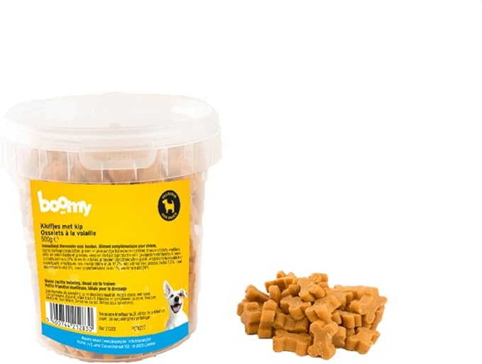 Boomy - Snack per cani - Snack di ricompensa - masticcini di pollo - 2 x 500 g