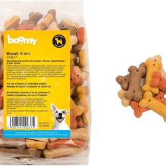 Boomy - Snack per cani - Biscotti per cani - 4 mix - 2 x 550 g