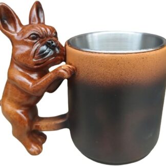 Tazza da caffè 3D fatta a mano, per cani e proprietari di animali