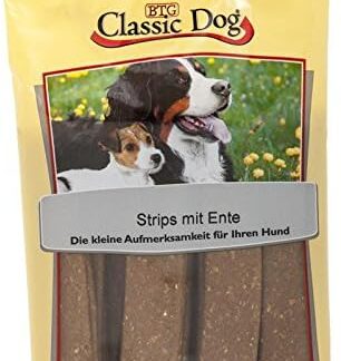 Classic Dog Snack Strips con anatra, 14 snack per cani da 20 pezzi